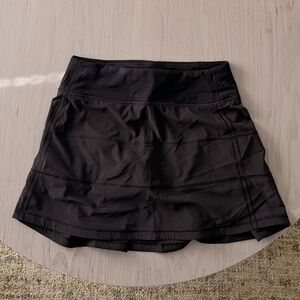 Lululemon Pace Rival Skirt Womens Skirt Gym Stretch Black Size: 4 (N111)